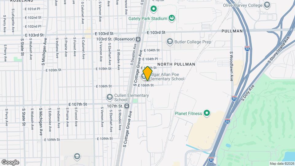 706 E 106th St Mapa y Detalles de la Ubicación