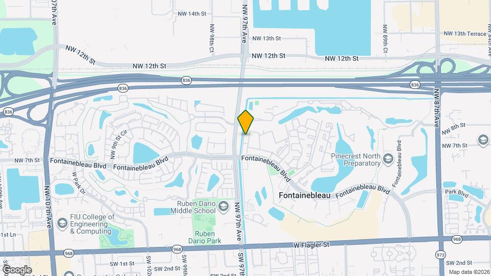 9621 Fontainebleau Blvd Map and Location Details