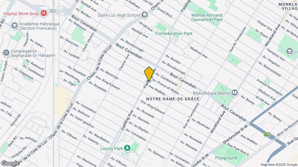 6644 Fielding Av Map and Location Details