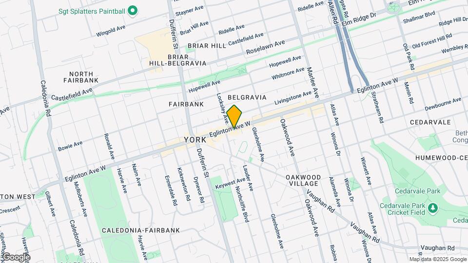 1731 Eglinton Ave W Map and Location Details
