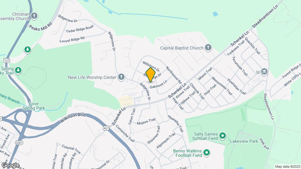 105 Oakmont Ln Map and Location Details