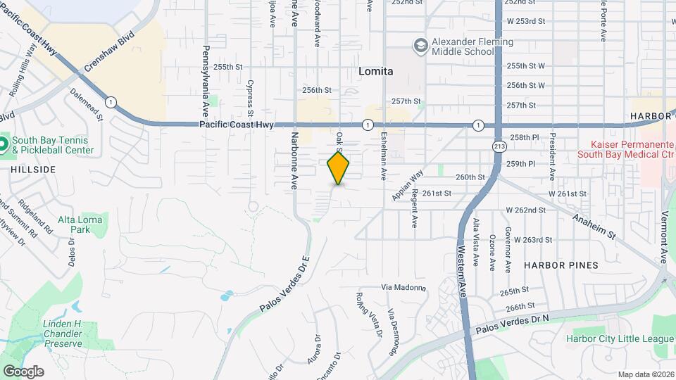 26016 Oak St Map and Location Details