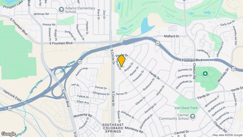 1209 Capulin Dr Map and Location Details