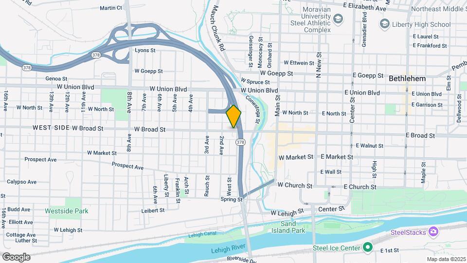 215-217 W Broad St Map and Location Details