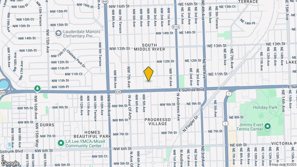 1021 NW 4th Ave Map and Location Details
