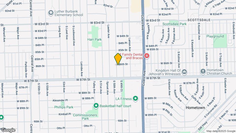 4951 W 86th St Map and Location Details
