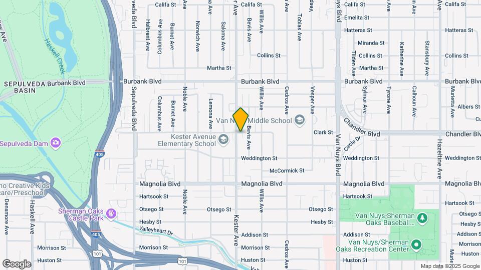 5360 Kester Ave Mapa y Detalles de la Ubicación