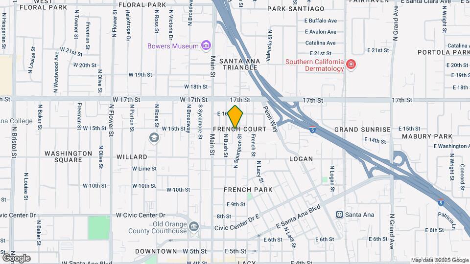 1424 N Spurgeon St Map and Location Details