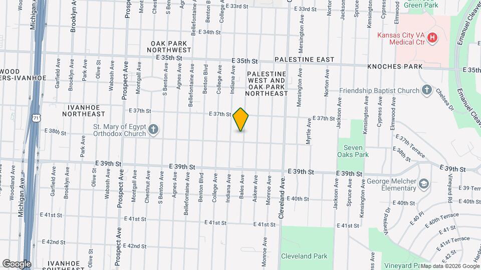 3728 Bales Ave Map and Location Details