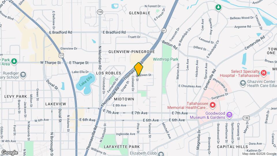 1543 Pine St Map and Location Details