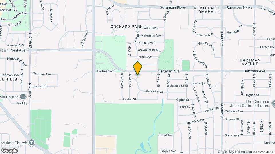 5607 N 68th St Map and Location Details