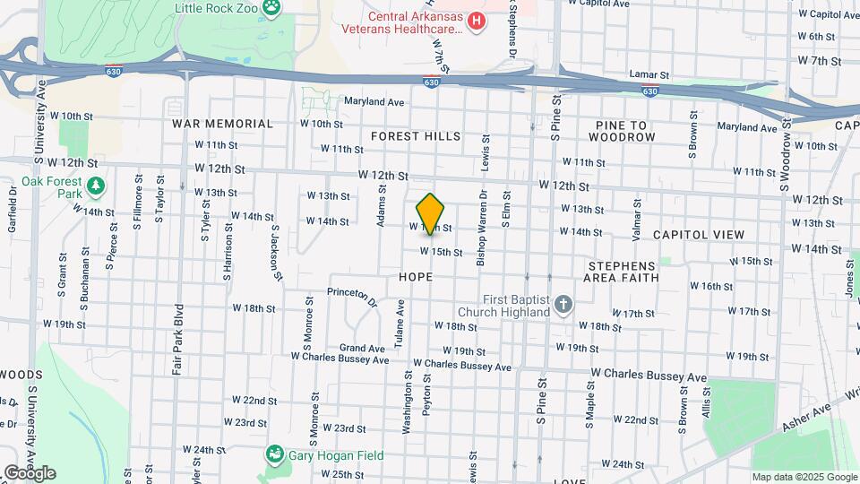 1412 Peyton St Map and Location Details