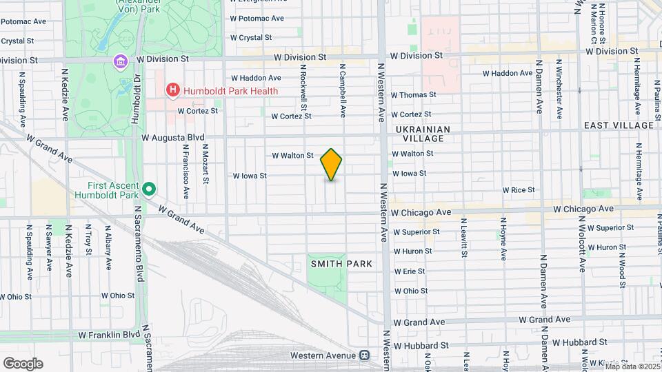 841 N Maplewood Ave Map and Location Details