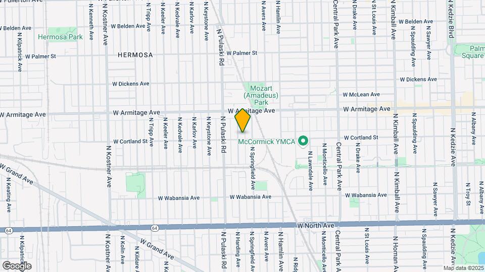 3914 W Cortland St, Unit 2 Map and Location Details