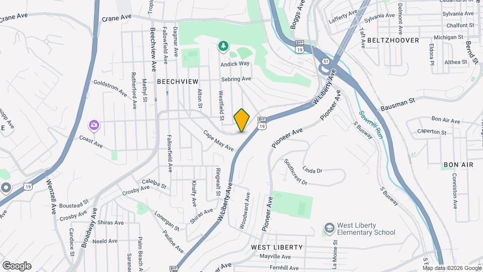 1635 Suburban Ave Map and Location Details