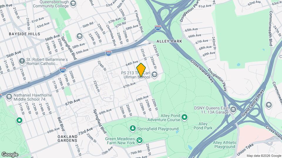 64-67 229th St Map and Location Details