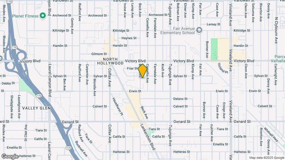6246 Beck Ave Map and Location Details