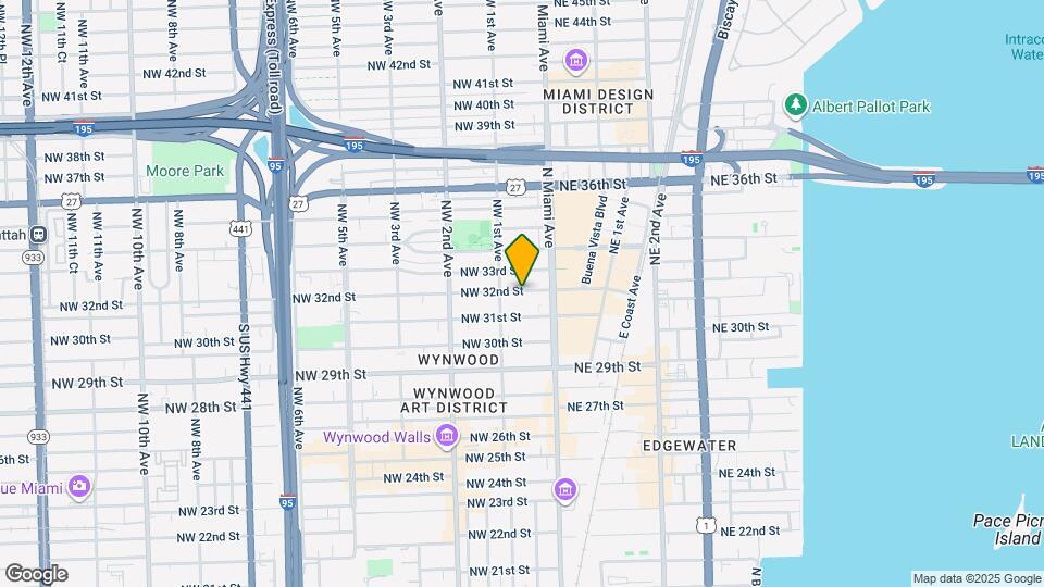 54 NW 32nd St, Unit A1 Map and Location Details