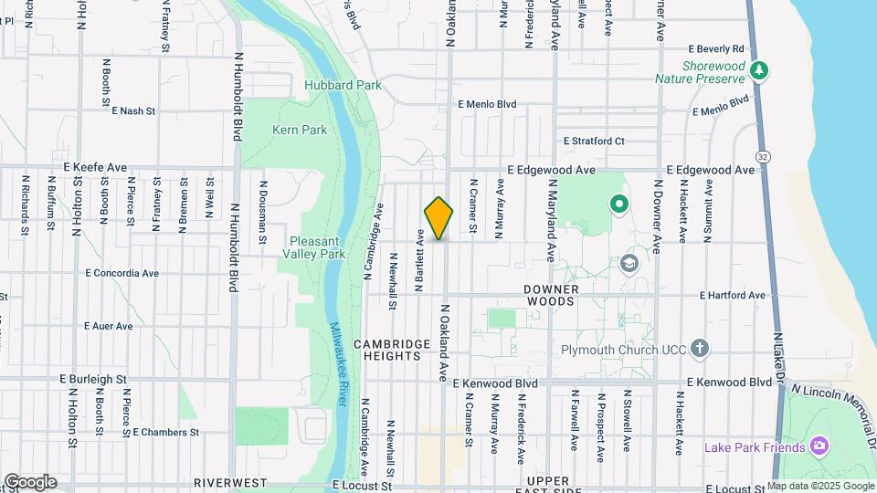 3377 N Oakland Ave Map and Location Details
