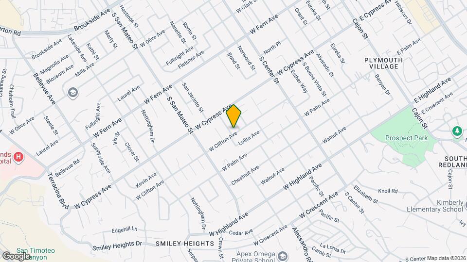 1054 W Clifton Ave Map and Location Details