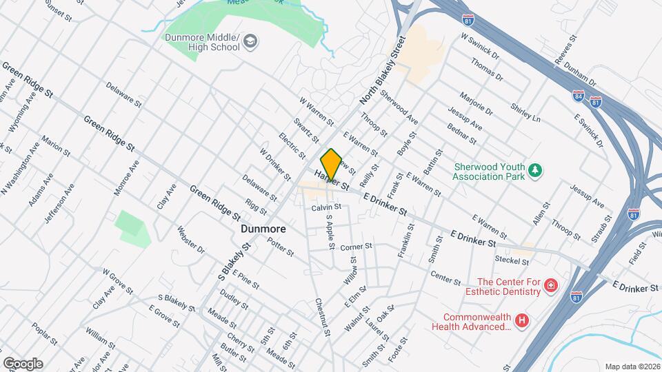 303 E Drinker St Map and Location Details