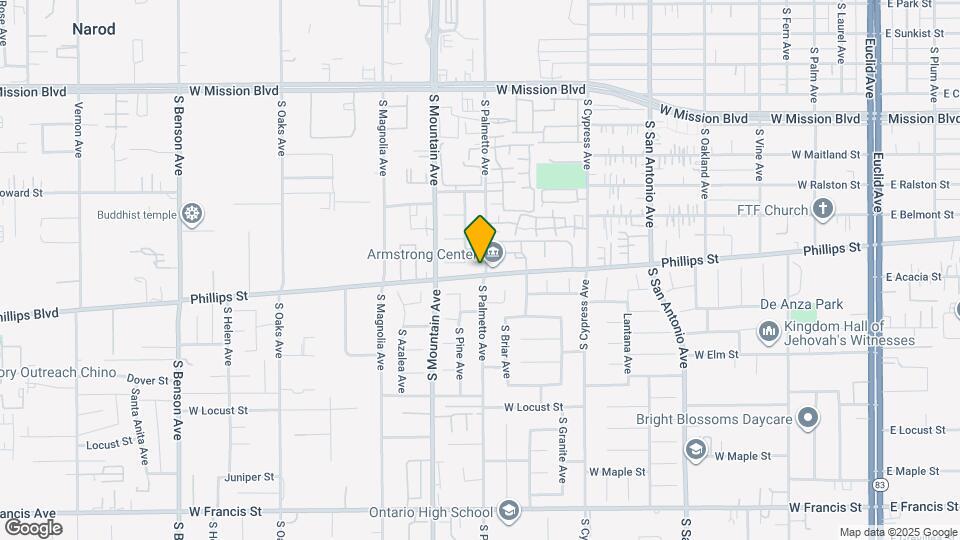 1258 S Palmetto Ave Map and Location Details