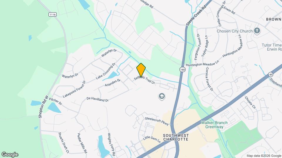 12838 Settlers Trail Ct Mapa y Detalles de la Ubicación