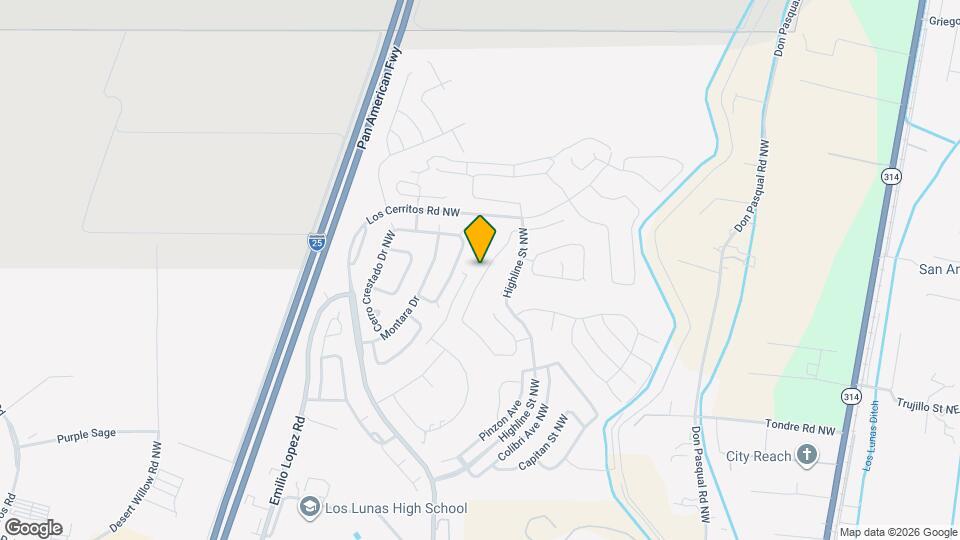 1806 Valle Vista Rd NW Map and Location Details