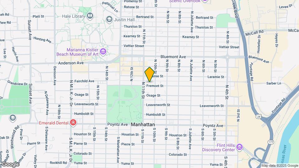 1014 Fremont St Map and Location Details