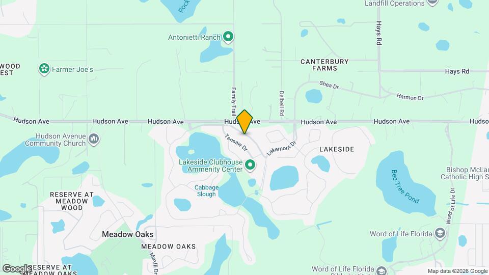 13806 Newport Shores Dr Mapa y Detalles de la Ubicación