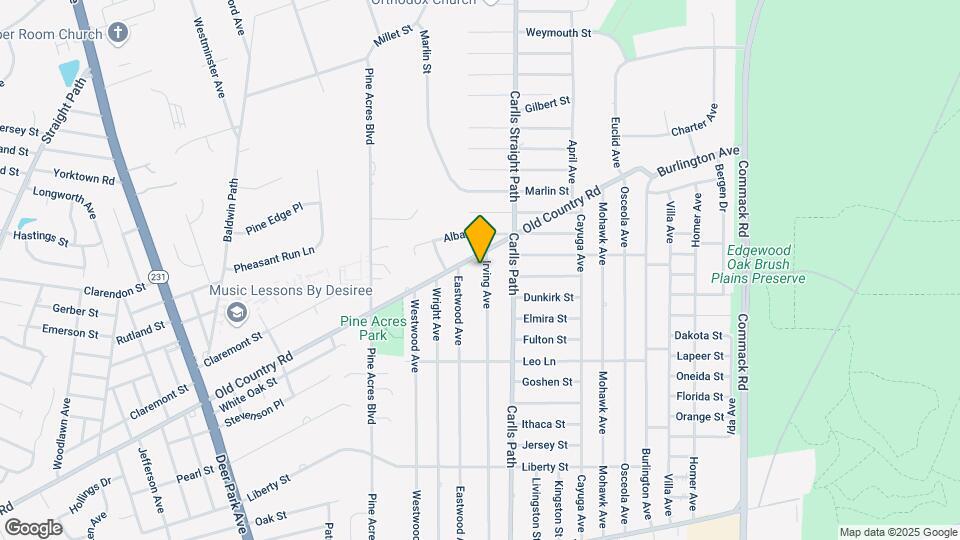 284 Irving Ave Map and Location Details