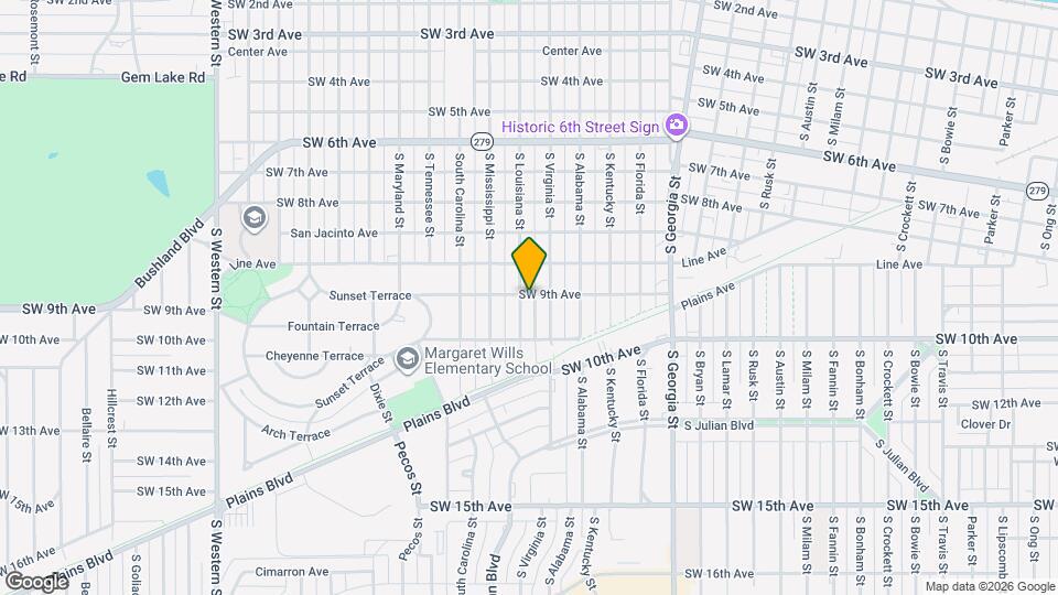 901 S Louisiana St Map and Location Details