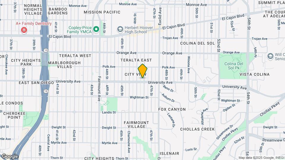 4630 University Ave Map and Location Details