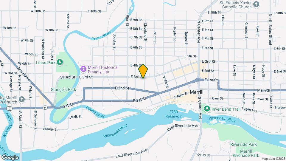 210 N Cleveland St Map and Location Details