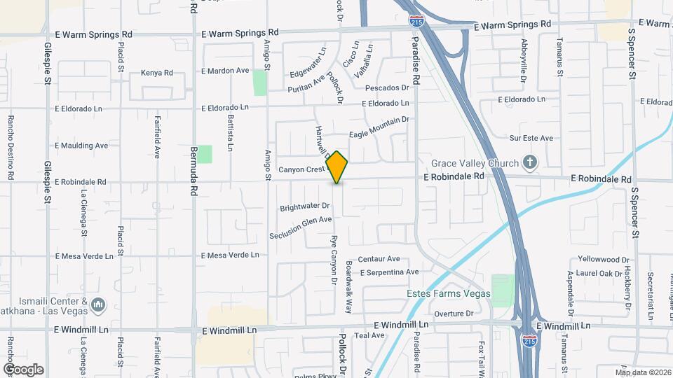 7724 Rye Canyon Dr Map and Location Details