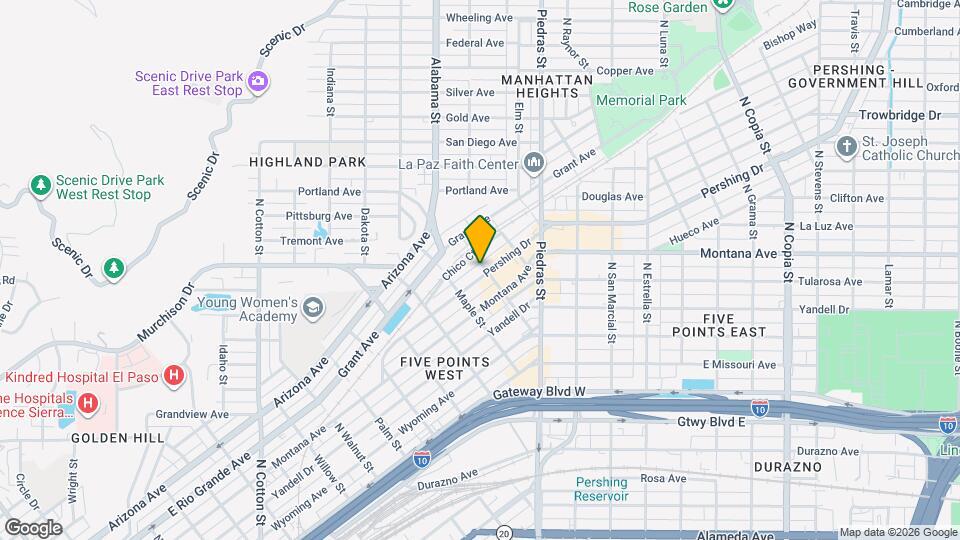 2729 Pershing Dr Map and Location Details