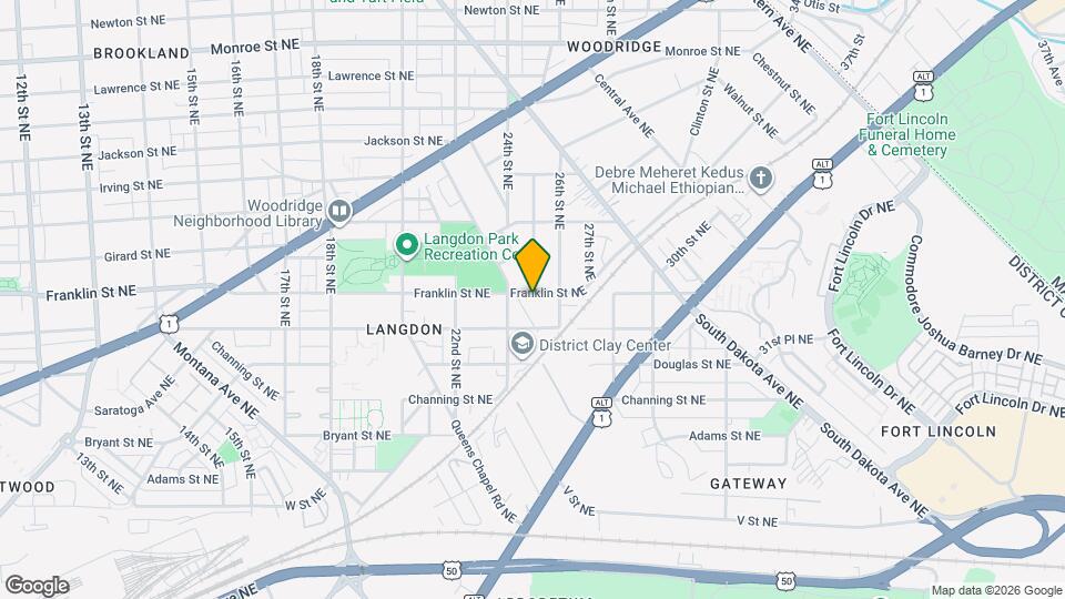 2421 Franklin St NE Map and Location Details