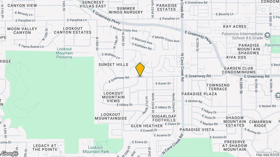 15237 North 21st St Map and Location Details