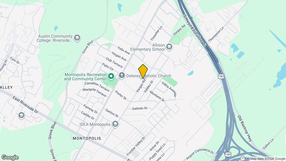 1006 Vargas Rd Map and Location Details