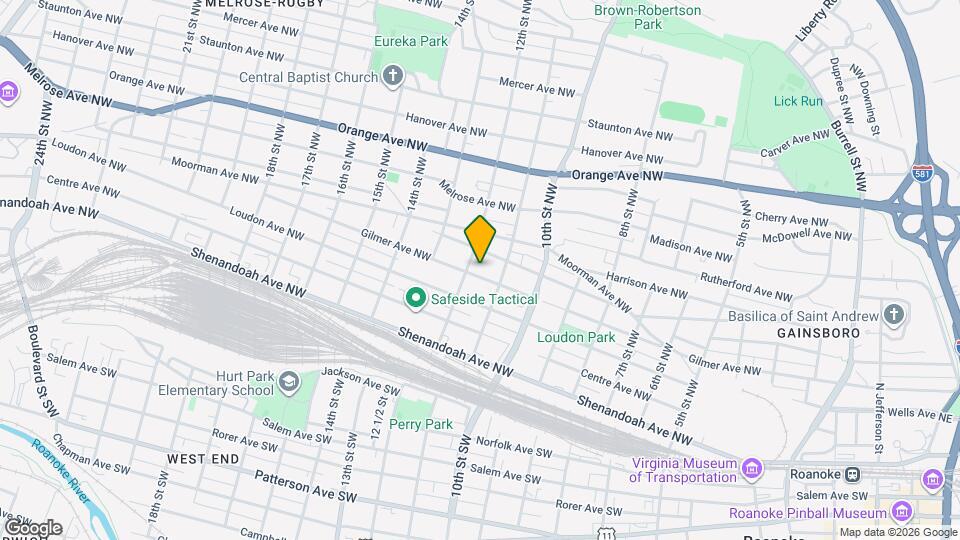 1121 Gilmer Ave NW Map and Location Details