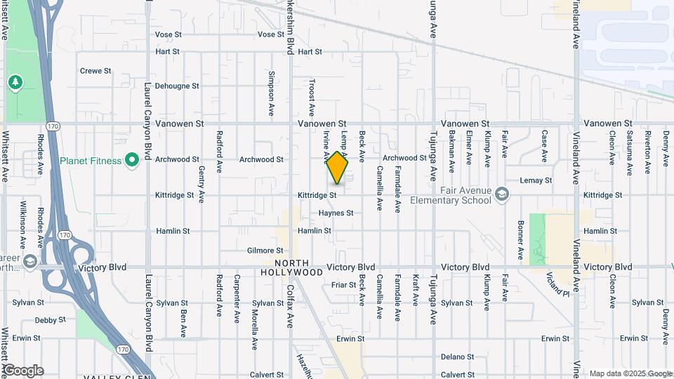 11615 Kittridge St Map and Location Details