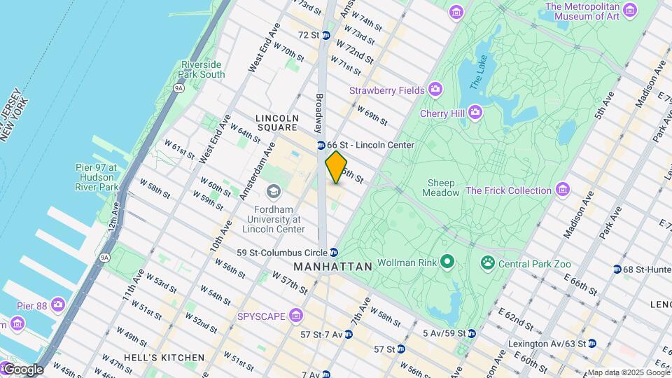20 W 64th St Map and Location Details