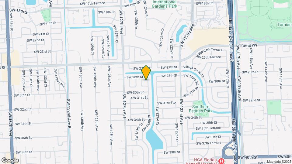 2832 SW 124th Ct Map and Location Details