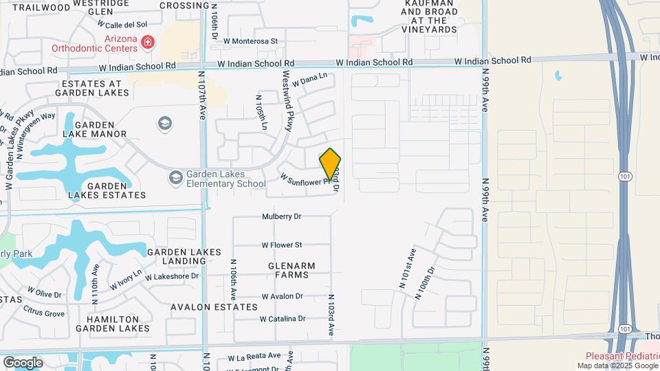 10355 W Sunflower Pl Map and Location Details