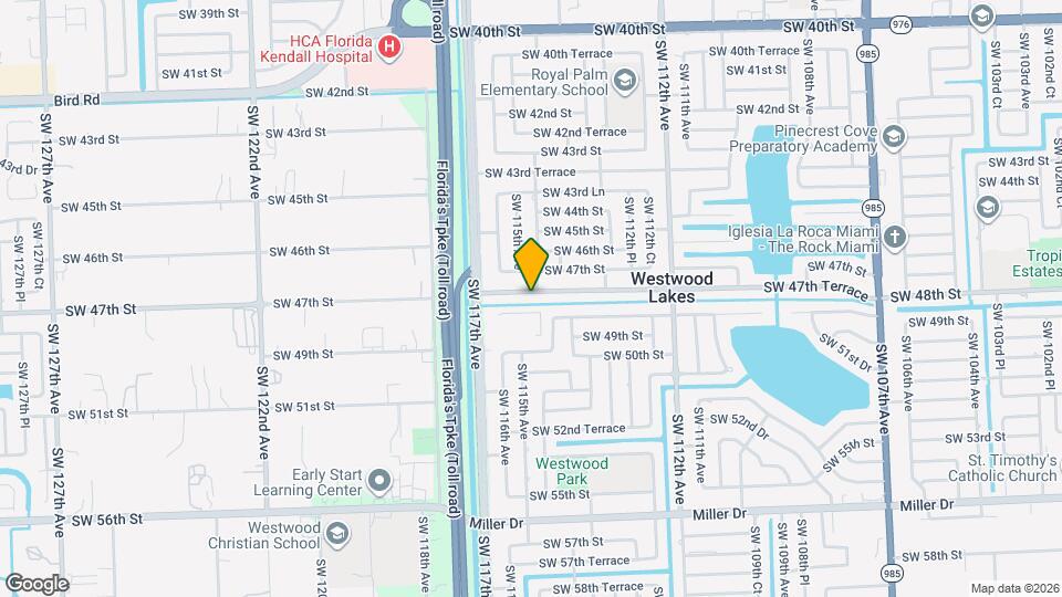 11450 SW 47th Terrace Map and Location Details