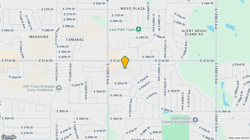 3135 S 130th E Pl Map and Location Details