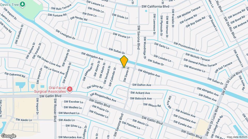 2513 SW Calder St Map and Location Details