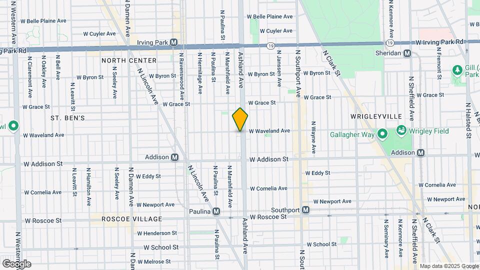 1607 W Waveland Ave Map and Location Details