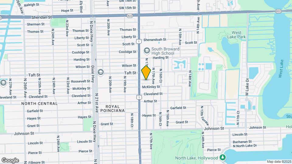 1726 Roosevelt St Map and Location Details