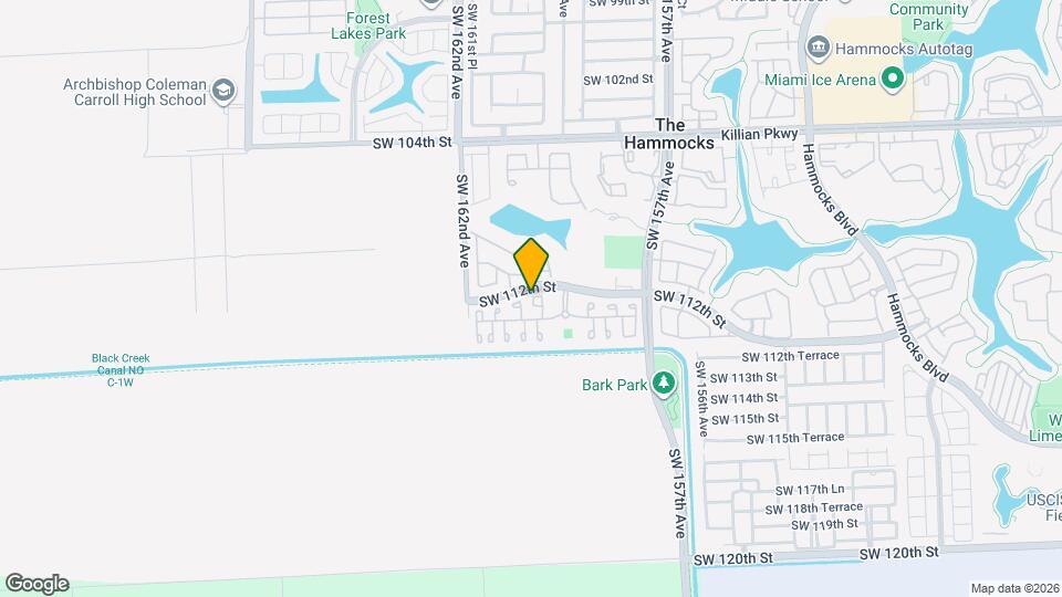 11262 SW 159th Pl, Unit Ensenada Mapa y Detalles de la Ubicación